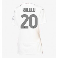 AC Milan Pierre Kalulu #20 Replica Away Shirt Ladies 2023-24 Short Sleeve
